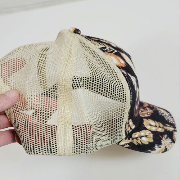 Ariat Feather Print Ball Cap, One Size Fits Most - Picture 4 of 10